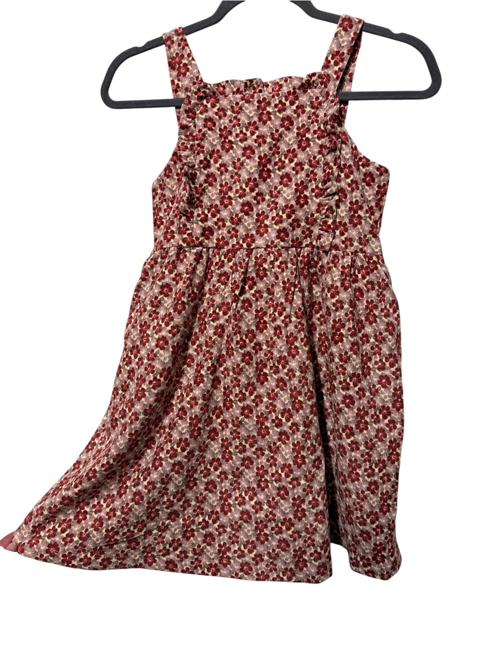 NWT HAYDEN Girls Corduroy Floral Jumper - Size M